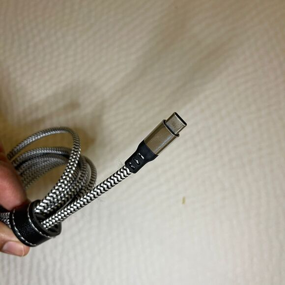 Braided USB-A to USB-C Fast Charging Cable 74 Inch High Speed Charger Cord - Picture 5 of 6